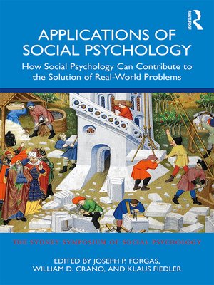 cover image of Applications of Social Psychology